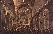 GUARDI, Francesco Doge Alvise IV Mocenigo Appears to the People in St Mark s Basilica in 1763 china oil painting reproduction